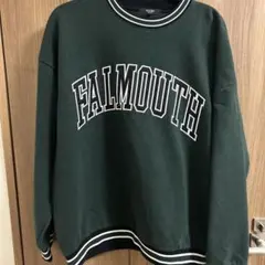 BEAMS HEART カレッジロゴ スウェット グリーン