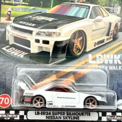 ホットウィール　プレミアム　ミニカー　ブールバード　LBWK 日産スカイライン