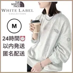 日本未入荷 韓国限定 ホワイトレーベル ノースフェイス トレーナー グレー M