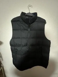 ブラック キルティングダウンベスト