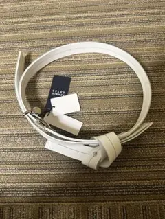 H*e様 新品 パーリーゲイツ 定価1.8万 ストライプ ロンストテープ×レザー 新品タグ付 定価1.8万 パーリーゲイツ テープベルトシリーズ 日本製