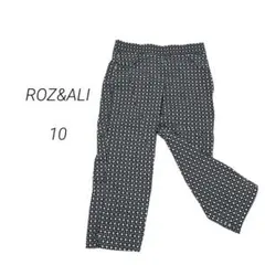 ROZ & ALI カジュアルパンツ 10 L XL レディース 総柄