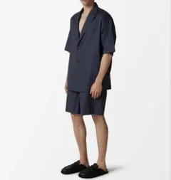新品タグ◇ソフトハイフンショートパンツネイビーストライプSM¥25300のサムネイル