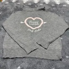 【Pinklatte】グレーセーター フード付き