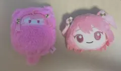 カラフルピーチ のあ くるみたぴぬい フェイスバッチ2点セット