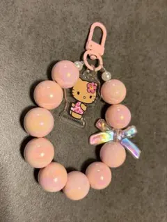 Sanrio 2026さくら シリーズ ハローキティ ビーズストラップ ピンク