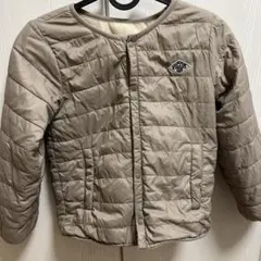 キッズ ベージュ キルティングジャケット