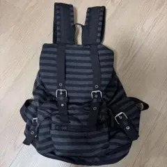 ストライプ　y2kリュックサック
