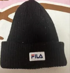 FILA ブラック ニット帽