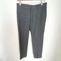 【グリーンレーベルリラクシング】レディース　パンツ　毛　レーヨン　グレー　38