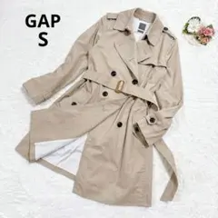 ギャップ トレンチコート スプリングコート S ベージュ オフィス アウター