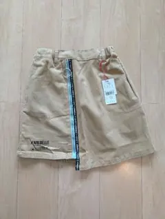 JENNIbelleベージュ コーデュロイ スカート (150cm)