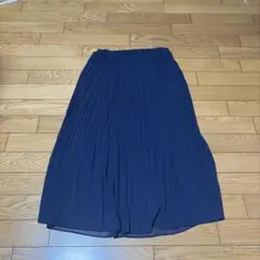 ネイビー プリーツスカート サイズF nano・universe