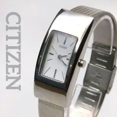 稼働良品 CITIZEN レディース バングルウォッチ レクタンギュラーのサムネイル