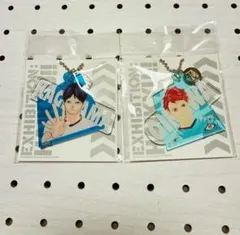 ハイキュー メタルプレート付アクリルキーホルダー　影山 及川