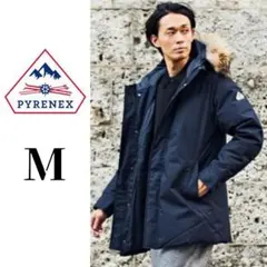 ✨美品✨ピレネックス　アヌシー　ネイビー　ファー脱着可　2WAYダウンジャケット