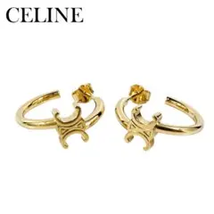 CELINE セリーヌ 現行モデル トリオンフ アシンメトリックフープ ピアスのサムネイル