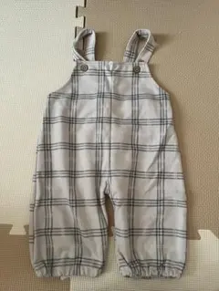 チェック柄サロペット 80cm