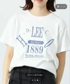 Lee ロゴ プリント ハーフスリーブTee ホワイト Lサイズのサムネイル