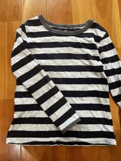 UNIQLO 長袖カットソー 130 ネイビーグレー