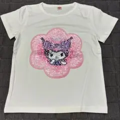 スパンコールTシャツ　クロミちゃん・シナモンちゃん柄　110 未使用品