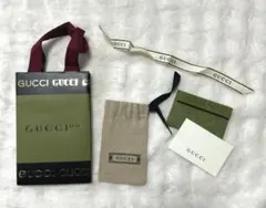 GUCCI ショップ袋 紙袋 巾着 リボンセット
