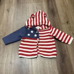 baby GAP アメリカ国旗風カーディガン 6-12ヶ月