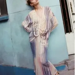 ZARA インナー付きコットンニットワンピース