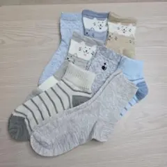 ゆったりデザイン ソックス 8足セット