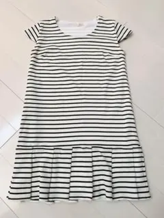 ビーラディエンス　ボーダーワンピース　プリーツ　ミニ