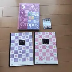 未使用鬼滅Campusノート 5冊セット＋方眼ノート＋付箋キャラクター柄　セット