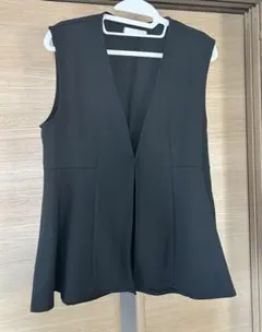 【しまむら RIVIETTA リビエッタ フレア ペプラム ベスト Mサイズ】