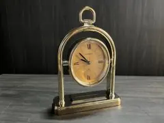 CITIZEN ゴールド アーチ型置時計