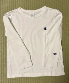 Champion 長袖Tシャツ 130 ホワイト