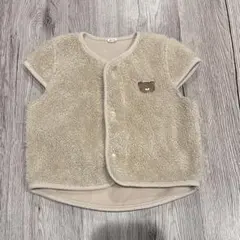 くま柄　ベスト　フリースベスト　ファーベスト　80 90