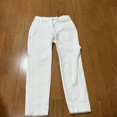 ホワイト スラックス ストレートレッグ