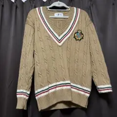Polo Club ベージュ Vネックセーター M