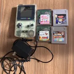 Game Boy Color クリア 本体とゲームソフト4本
