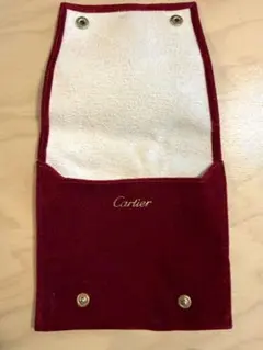 Cartier カルティエ 時計ケース ジュエリーポーチ 赤 スペイン製 未使用