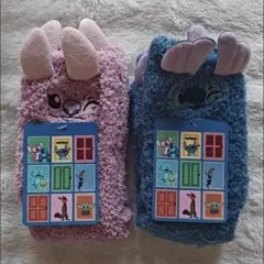 キャラクター付きふわふわソックス 2点セット