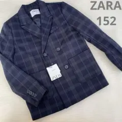 チェック柄　スーツ　ブレザー　ジャケット　ザラ　ZARA 152 男の子