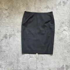 BLACK by moussy シルクウール タイトスカート グレーのサムネイル