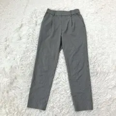 index レディーステーパードパンツ　千鳥格子柄　ストレッチ　ウエストゴム　Sのサムネイル