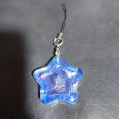 ハリーポッター　ホグワーツ　星型アクリルキーホルダー 青