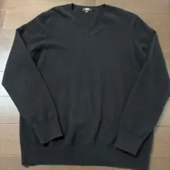 UNIQLO ブラック Vネックセーター Lサイズ