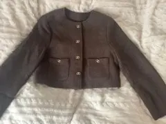 韓国 ノーカラージャケット