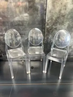 カルテル Kartell ビクトリア ゴースト チェア フィリップスタルク　3脚