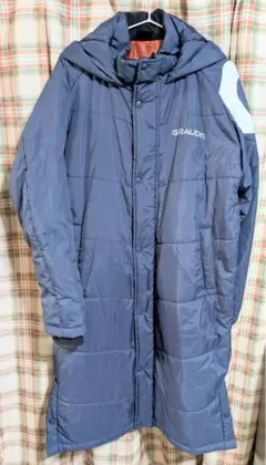 GIRAUDM フード付きネイビーコート