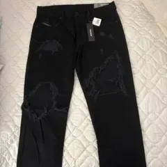 DIESEL MHARKY スキニーデニム ブラック ダメージ加工のサムネイル