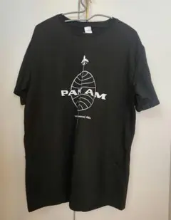 未使用　PAN AM　パンナム　Tシャツ　Lサイズ　黒色
